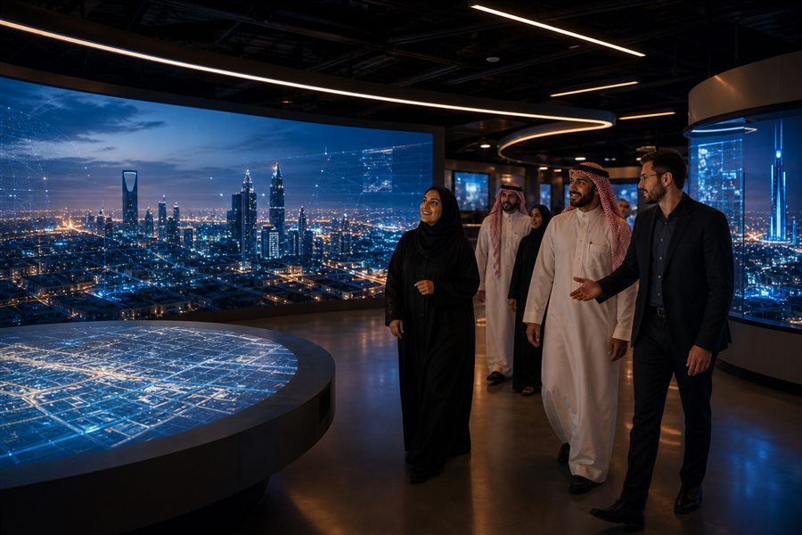 فريق عميل يستكشف بيئة رقمية مكتملة